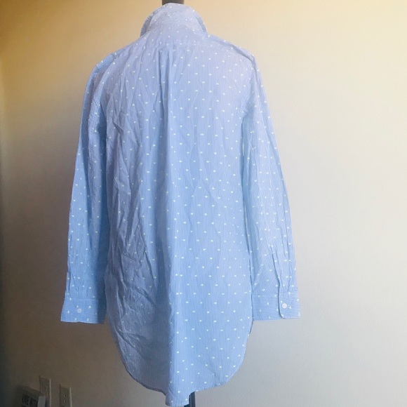 Gap Striped with Yellow Swiss Dot Button Up Sz Sm - Picture 3 of 9
